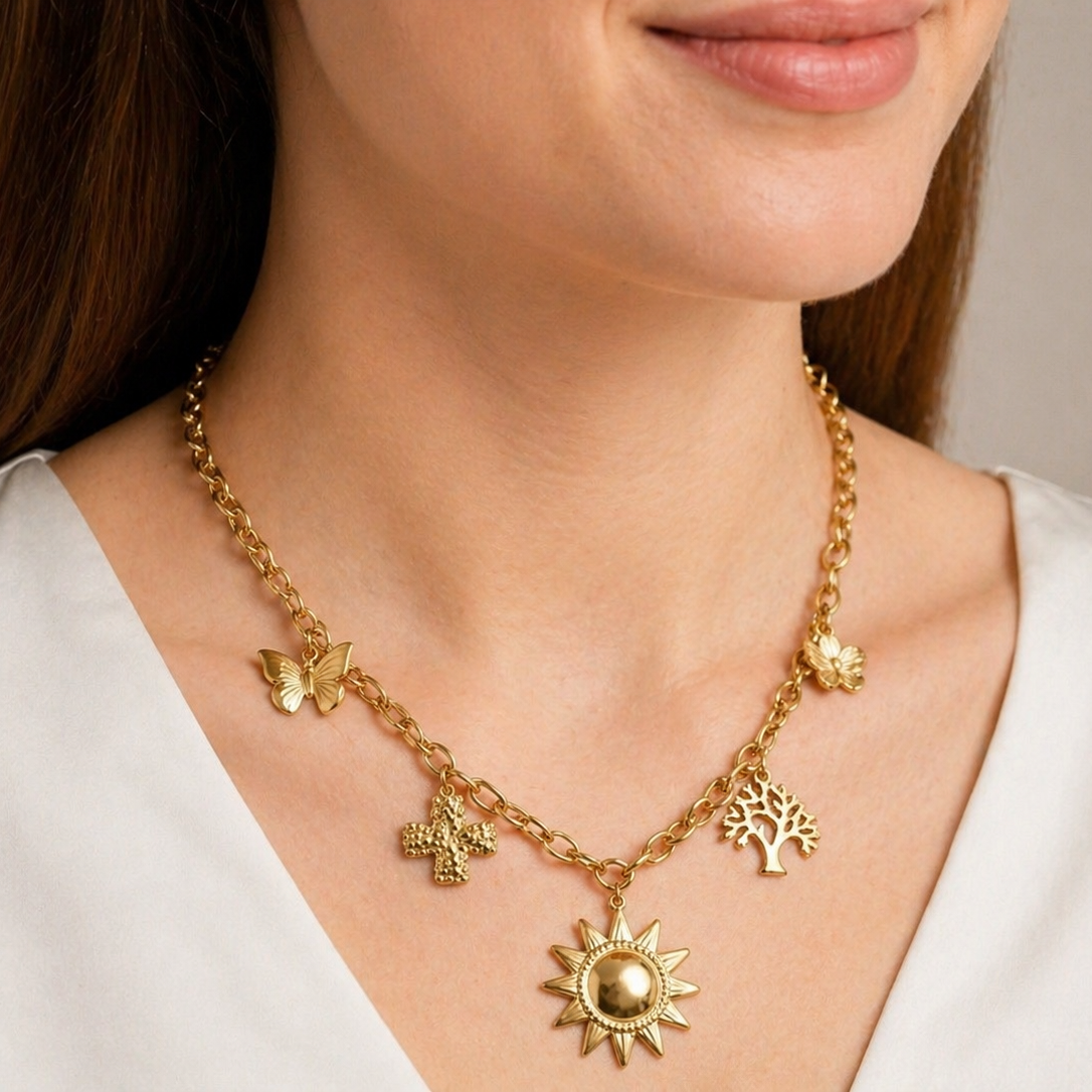 Lili – Collier été doré