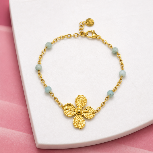 Bracelet Lili – Fleur & perles