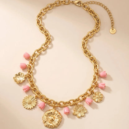 – Collier fleur
