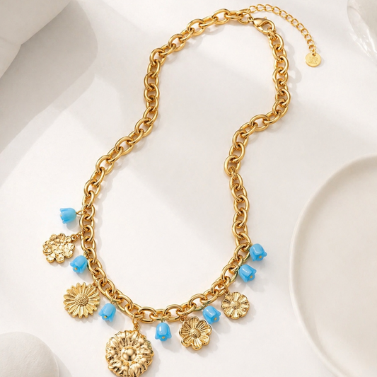 – Collier fleur