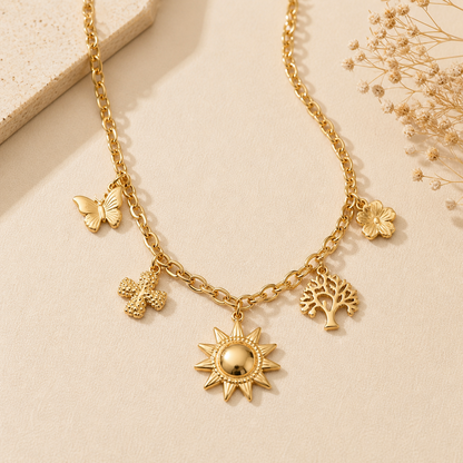 Lili – Collier été doré