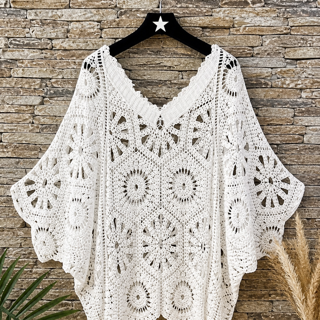 Haut bohème en crochet