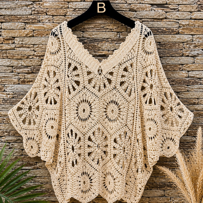 Haut bohème en crochet