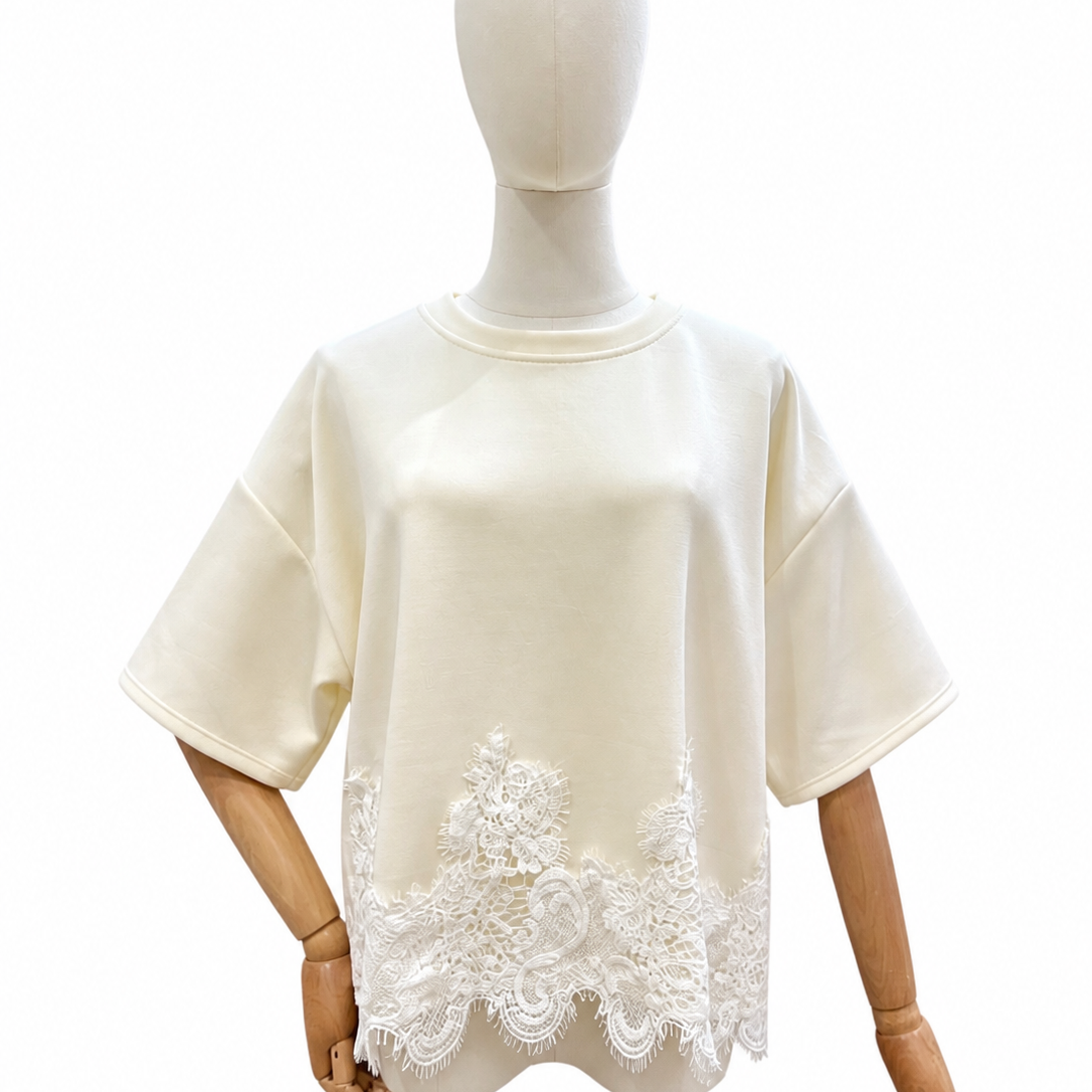 T-shirt Lili – Dentelle florale