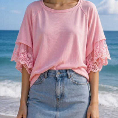 Top – Dentelle florale