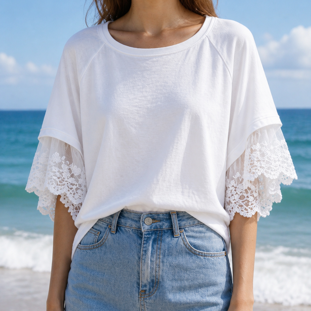 Top – Dentelle florale
