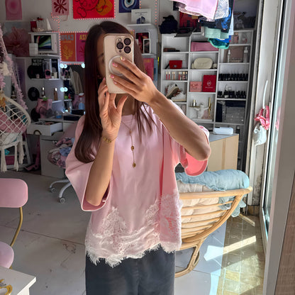 T-shirt Lili – Dentelle florale