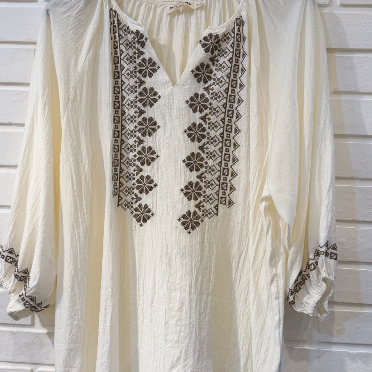 Blouse bohème brodé