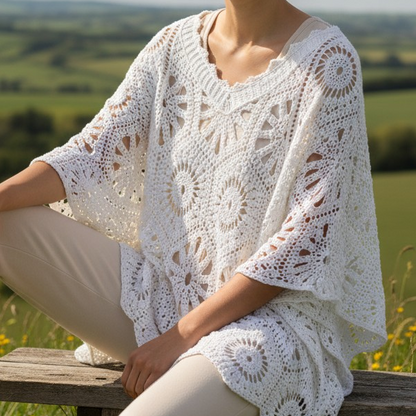 Haut bohème en crochet