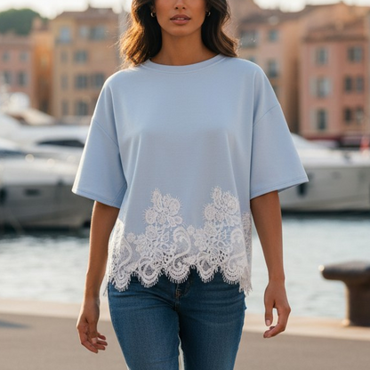 T-shirt Lili – Dentelle florale